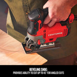 Graphic of CRAFTSMAN Jig Saw highlighting product features