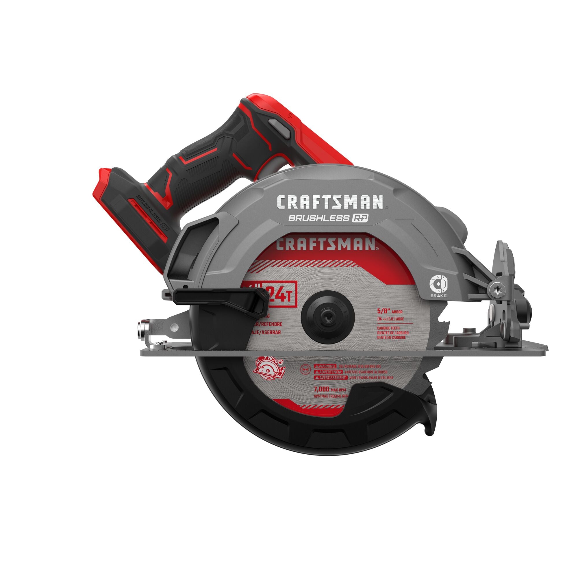 View of CRAFTSMAN Circular Saws on white background