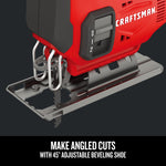 Graphic of CRAFTSMAN Jig Saw highlighting product features