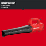 Graphic of CRAFTSMAN Leaf Blowers highlighting product features