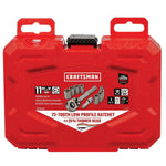 CRAFTSMAN 11 Piece 1/4 inch SAE Mechanics Tool  kit in open red case