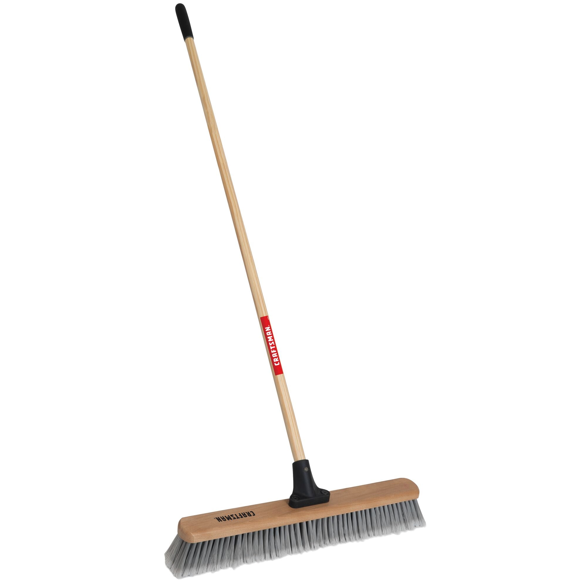 24 inch shop-and-garage push broom angled view