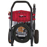 Backside of 3300 Max P S I / 2.3 max G P M Pressure washer.