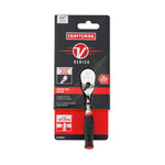 V series quarter inch drive comfort grip ratchet in packaging.