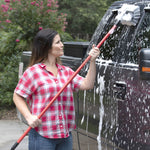 10 inch all-surface wash brush cleaning truck side with soap and water