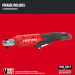 Graphic of CRAFTSMAN Ratchets highlighting product features