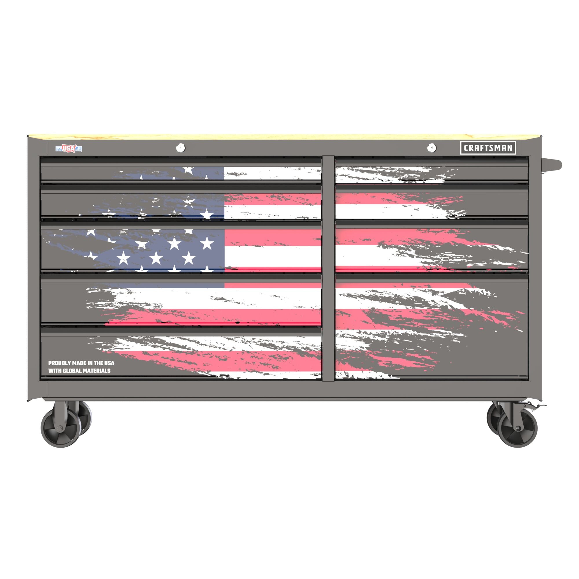 CRAFTSMAN® 6' Patriotic Workbench on white background