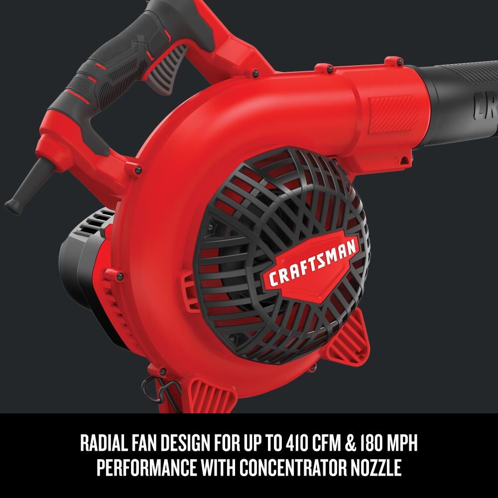 Graphic of CRAFTSMAN Leaf Blowers highlighting product features