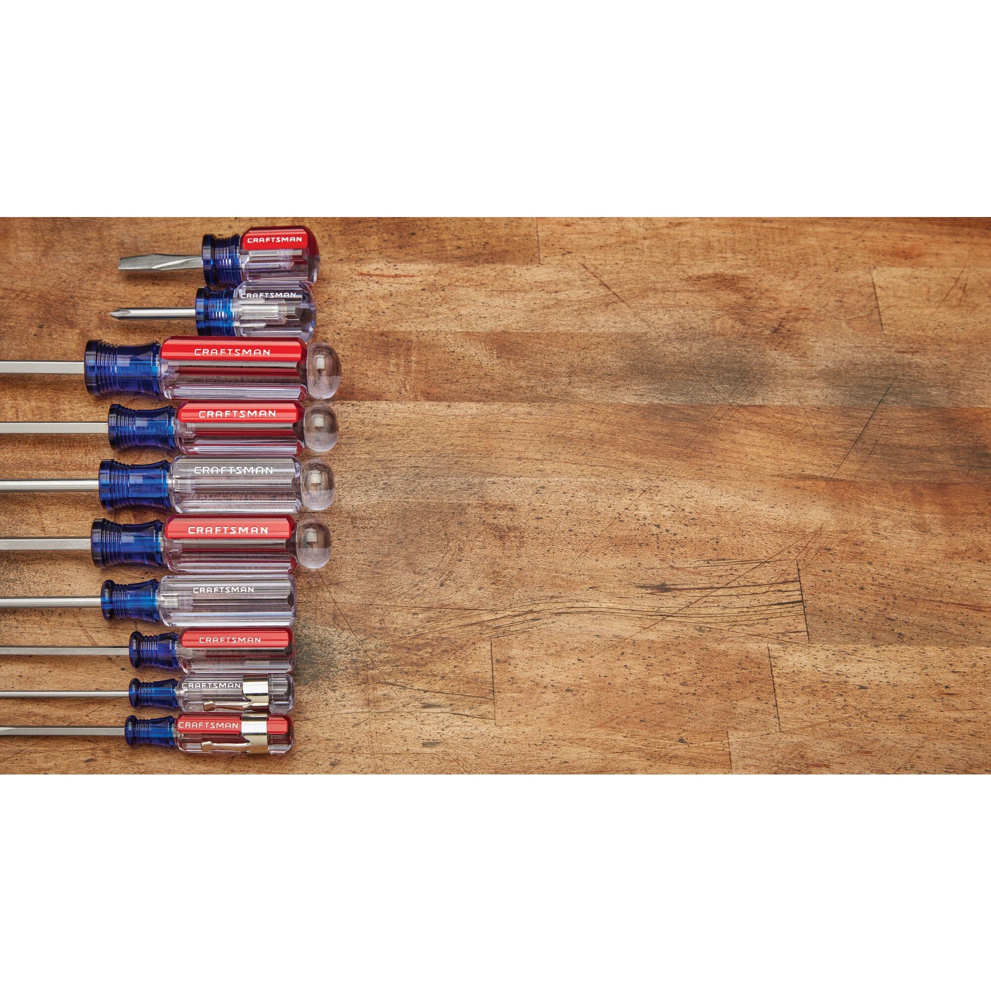 View of CRAFTSMAN Screwdrivers: Acetate highlighting product features