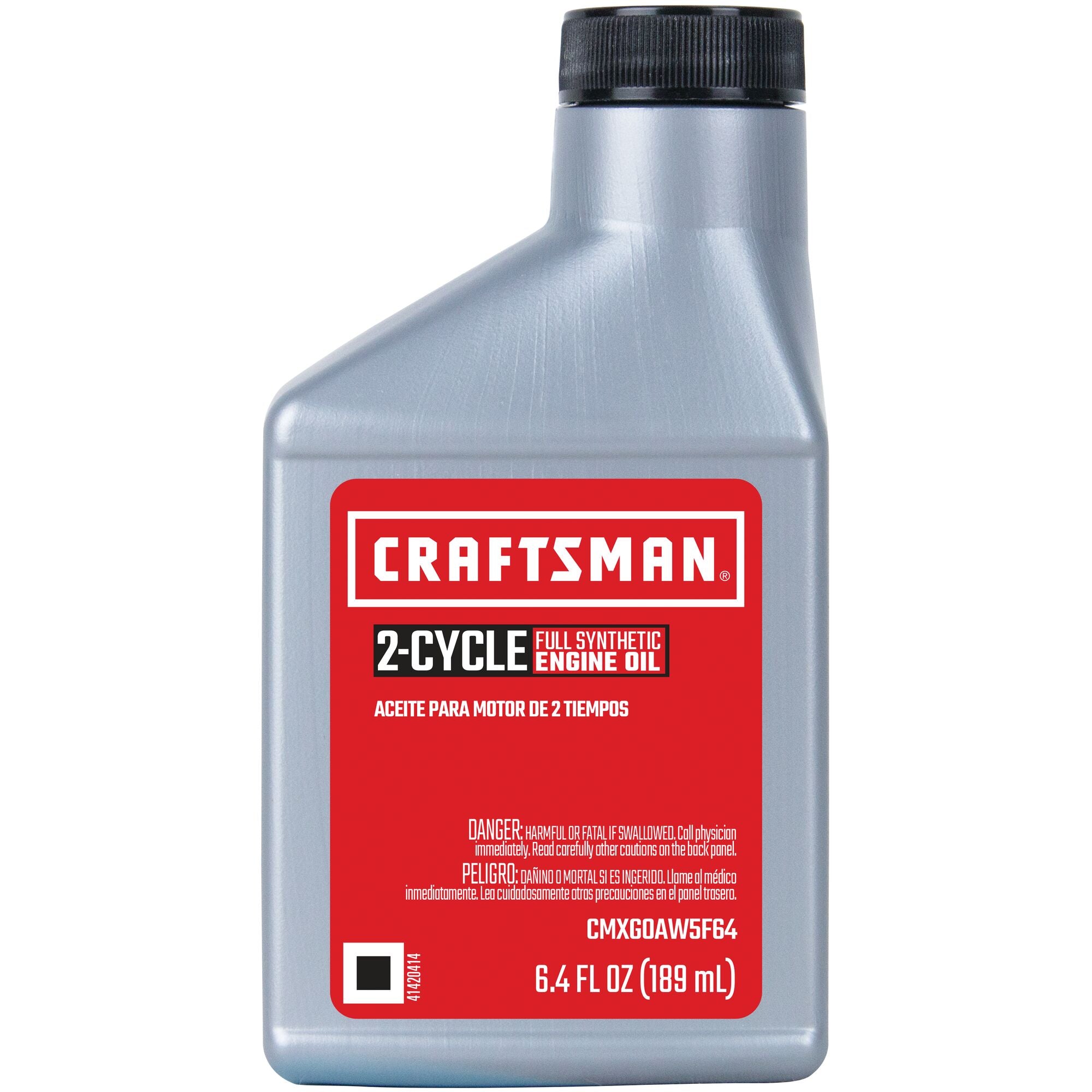 Fully synthetic 2 cycle 6.4 ounce engine oil.