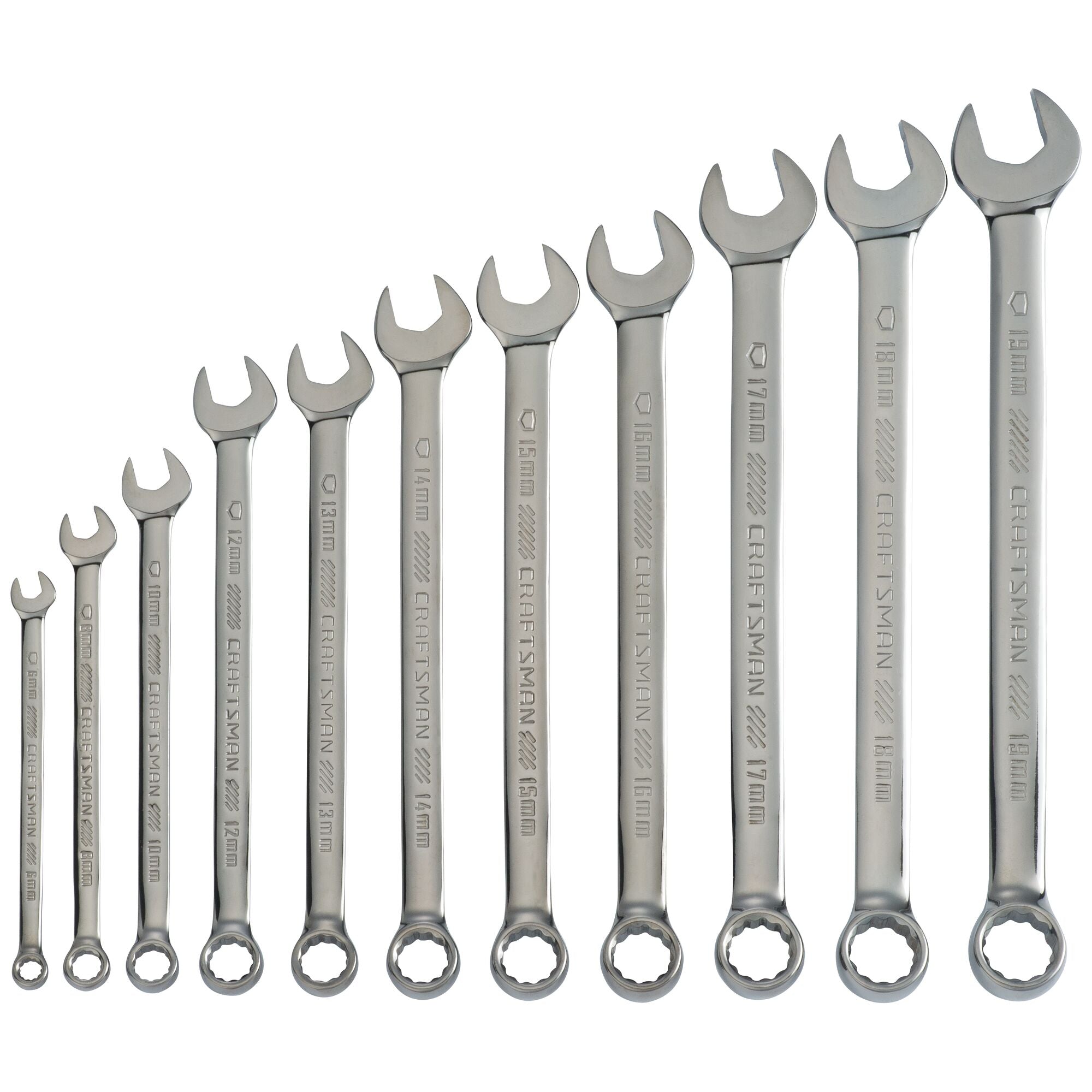 View of CRAFTSMAN Wrenches on white background