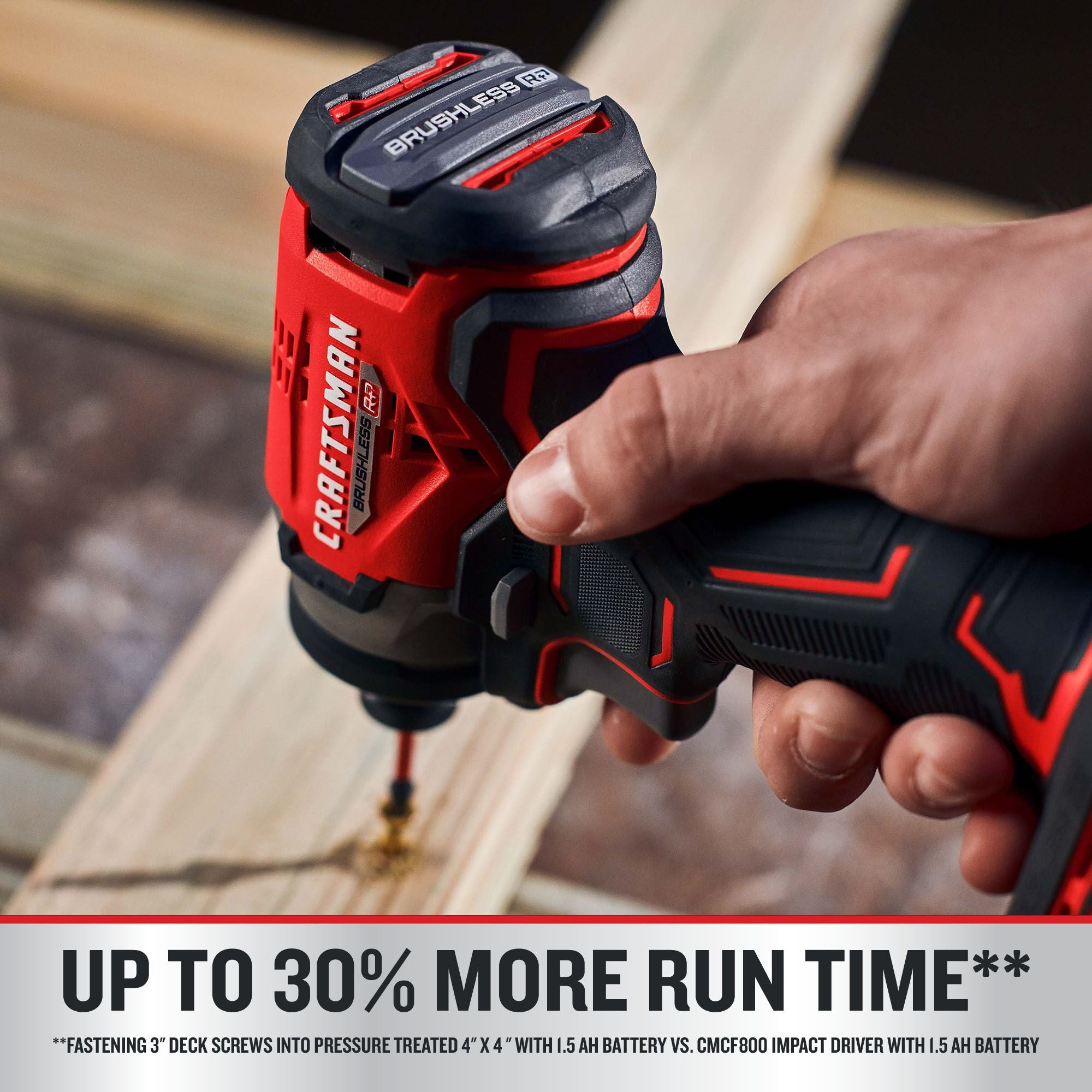 V20 BRUSHLESS RP Impact Driver on dark background