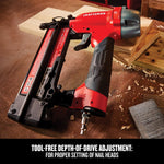 Graphic of CRAFTSMAN Nailer: Finishing highlighting product features