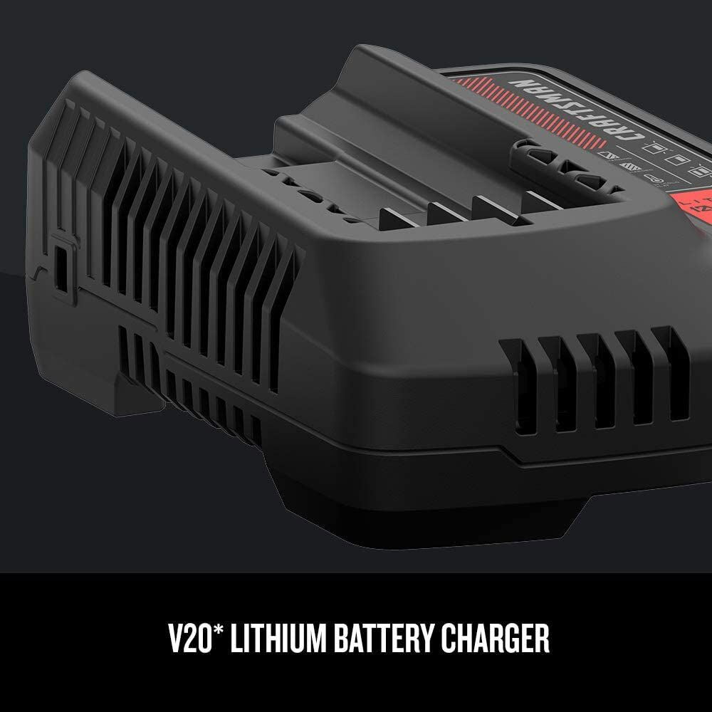 Graphic of CRAFTSMAN Batteries & Chargers highlighting product features