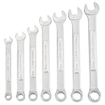 7 piece set 12 point metric standard combination wrench set.