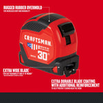 Graphic of CRAFTSMAN Measuring: Short Tapes highlighting product features