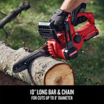 Graphic of CRAFTSMAN Chain Saws highlighting product features