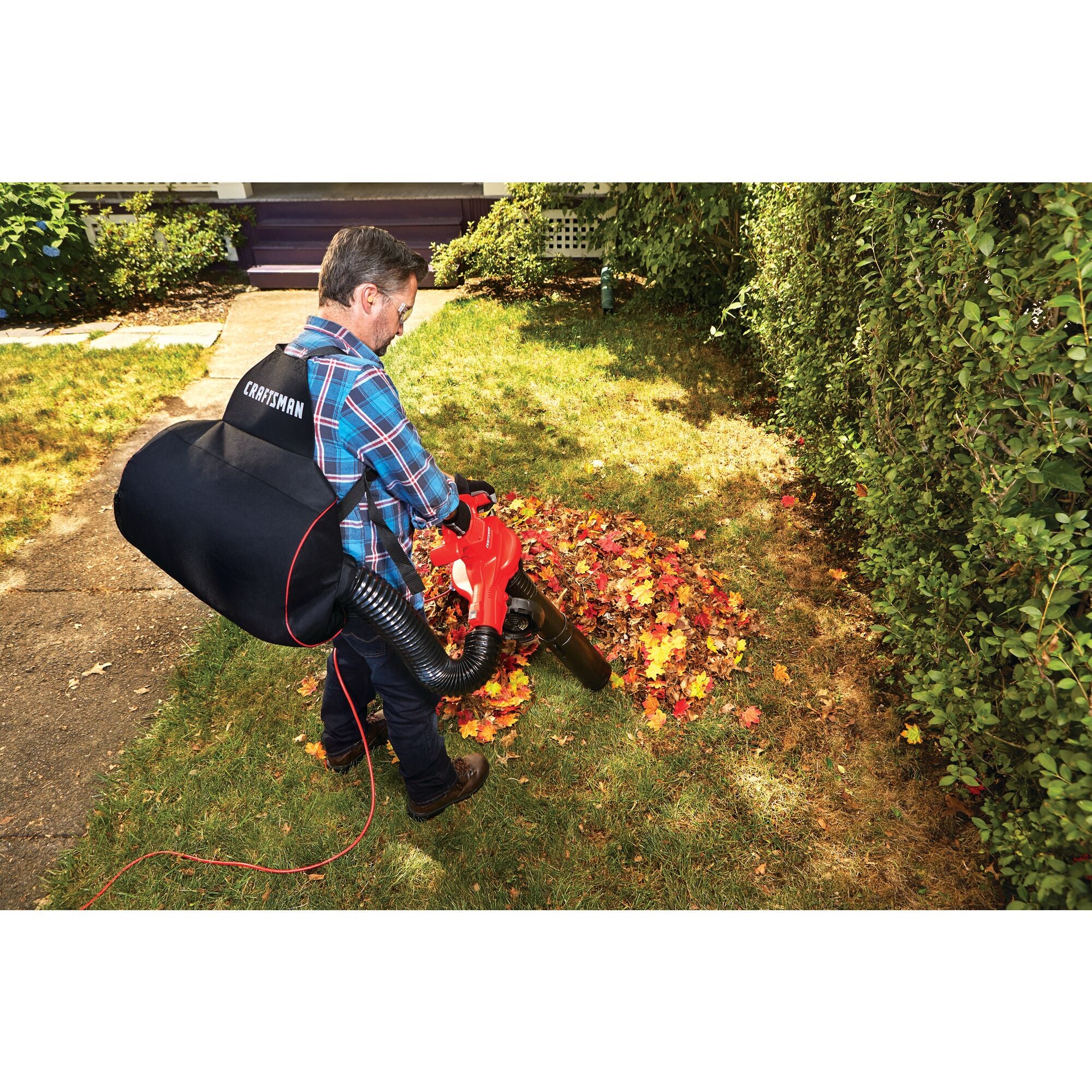 View of CRAFTSMAN Leaf Blowers  being used by consumer