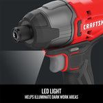 Graphic of CRAFTSMAN Drills: Impact Driver highlighting product features