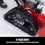CRAFTSMAN 26-in. 243-cc Two-Stage Gas Snow Blower focused in on D-Track drive