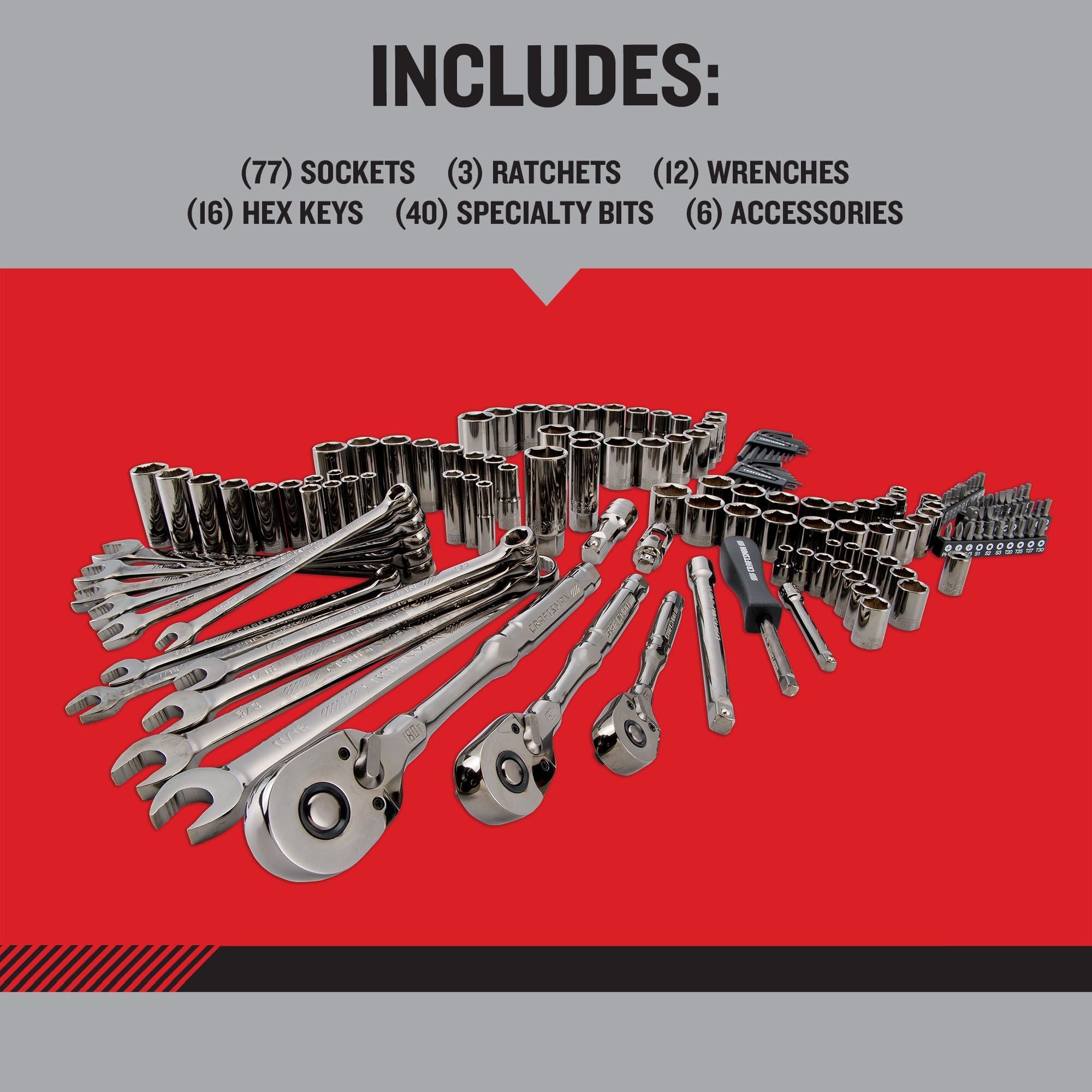 154pc OVERDRIVE™ Mechanics Tool Set | CRAFTSMAN