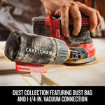 Graphic of CRAFTSMAN Sander highlighting product features