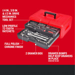 CRAFTSMAN Low Profile 256 piece MECHANICS TOOL SET with features and benefits highlighted