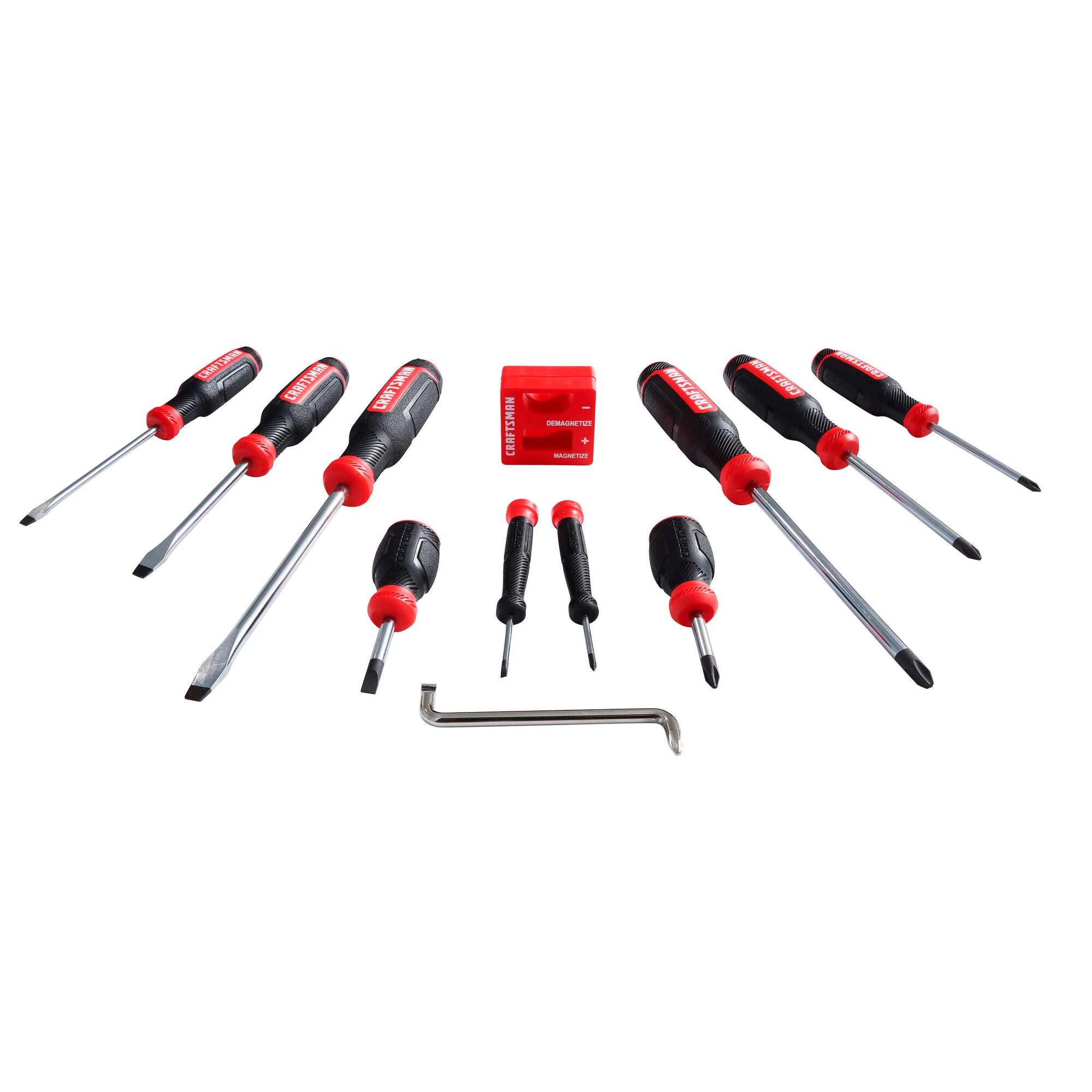 CRAFTSMAN 8-Piece Bi-material Handle Assorted Screwdriver Set in the  Screwdrivers department at