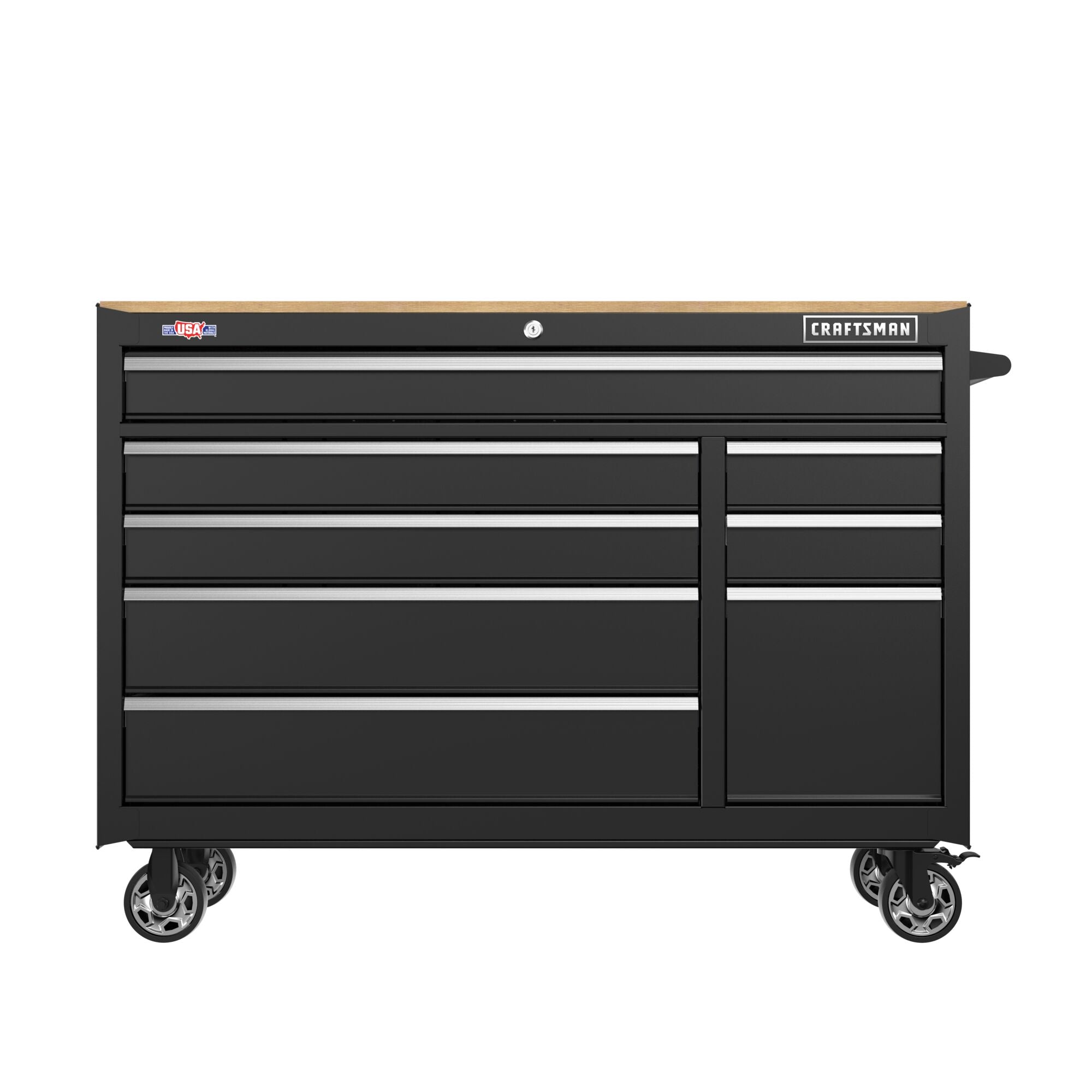 S2000 Series 52-in W 8-Drawer Steel Rolling Workstation | CRAFTSMAN