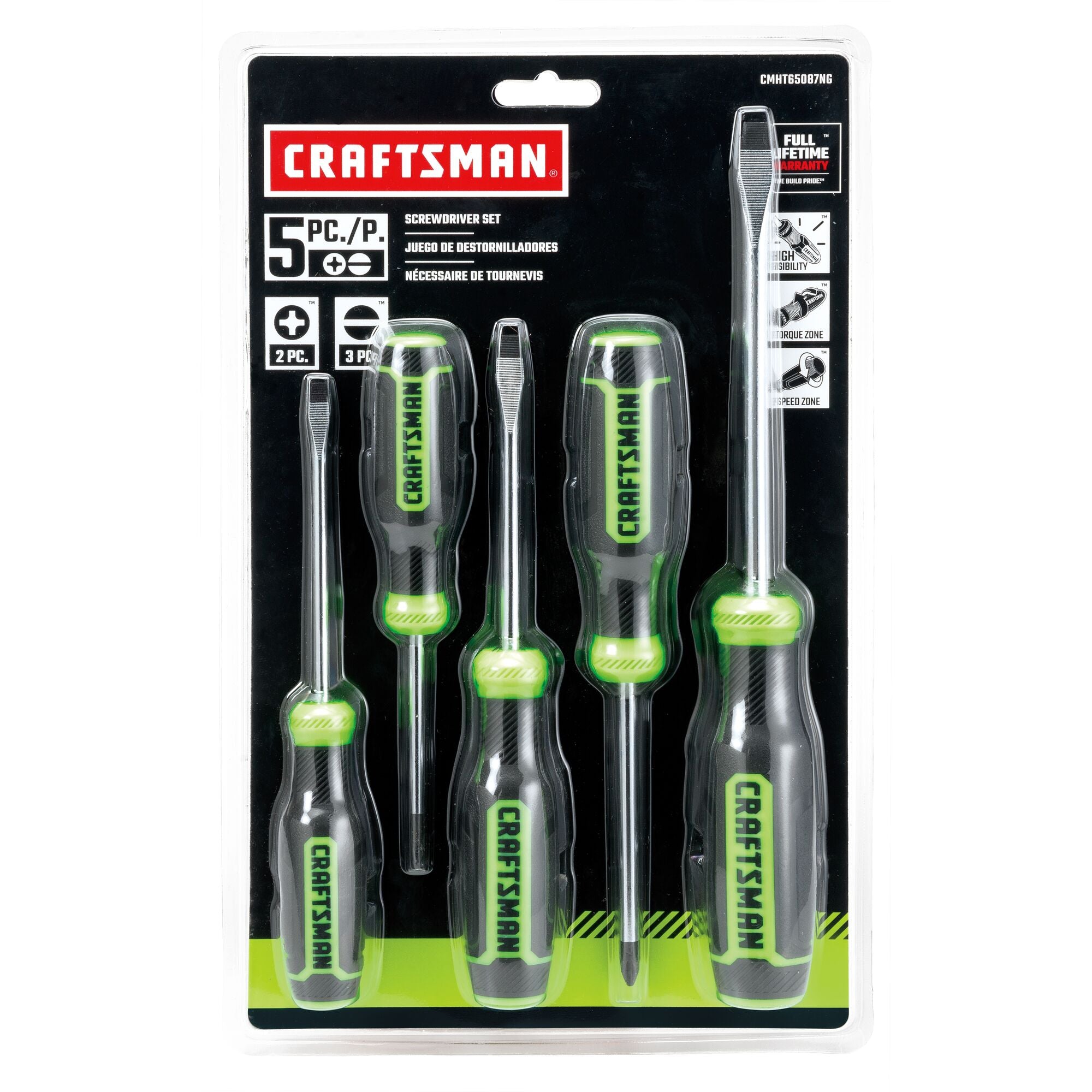 View of CRAFTSMAN Screwdrivers: Bi-Material packaging