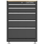 CRAFTSMAN 26.5-in wide 5-drawer base cabinet straight forward view