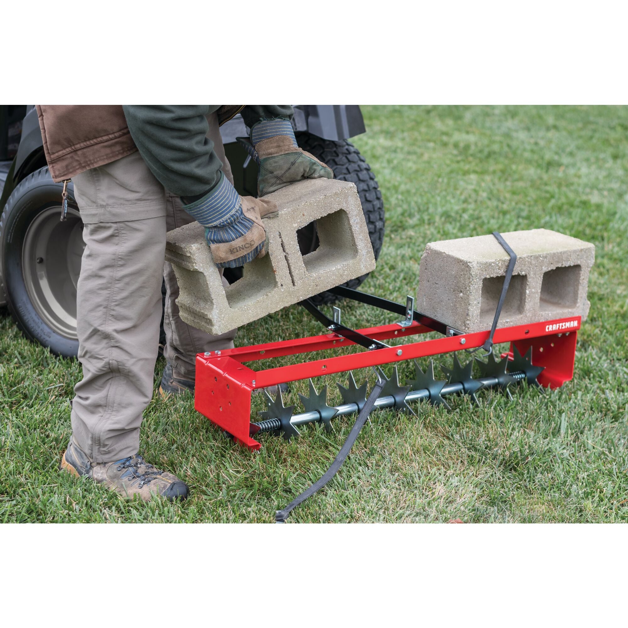 36 inch spike aerator.