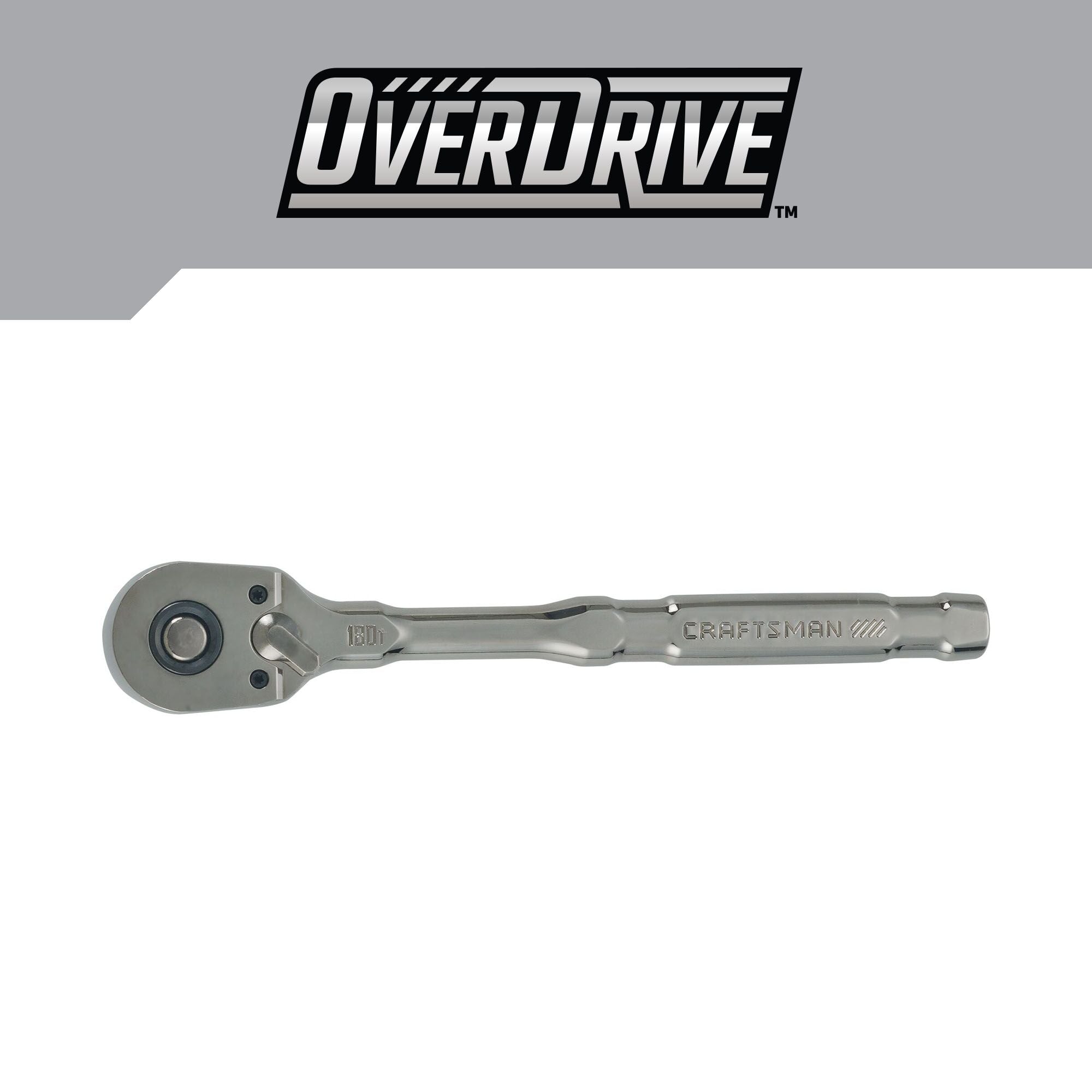 CRAFTSMAN OVERDRIVE 3/8 INCH DRIVE RATCHET on white background