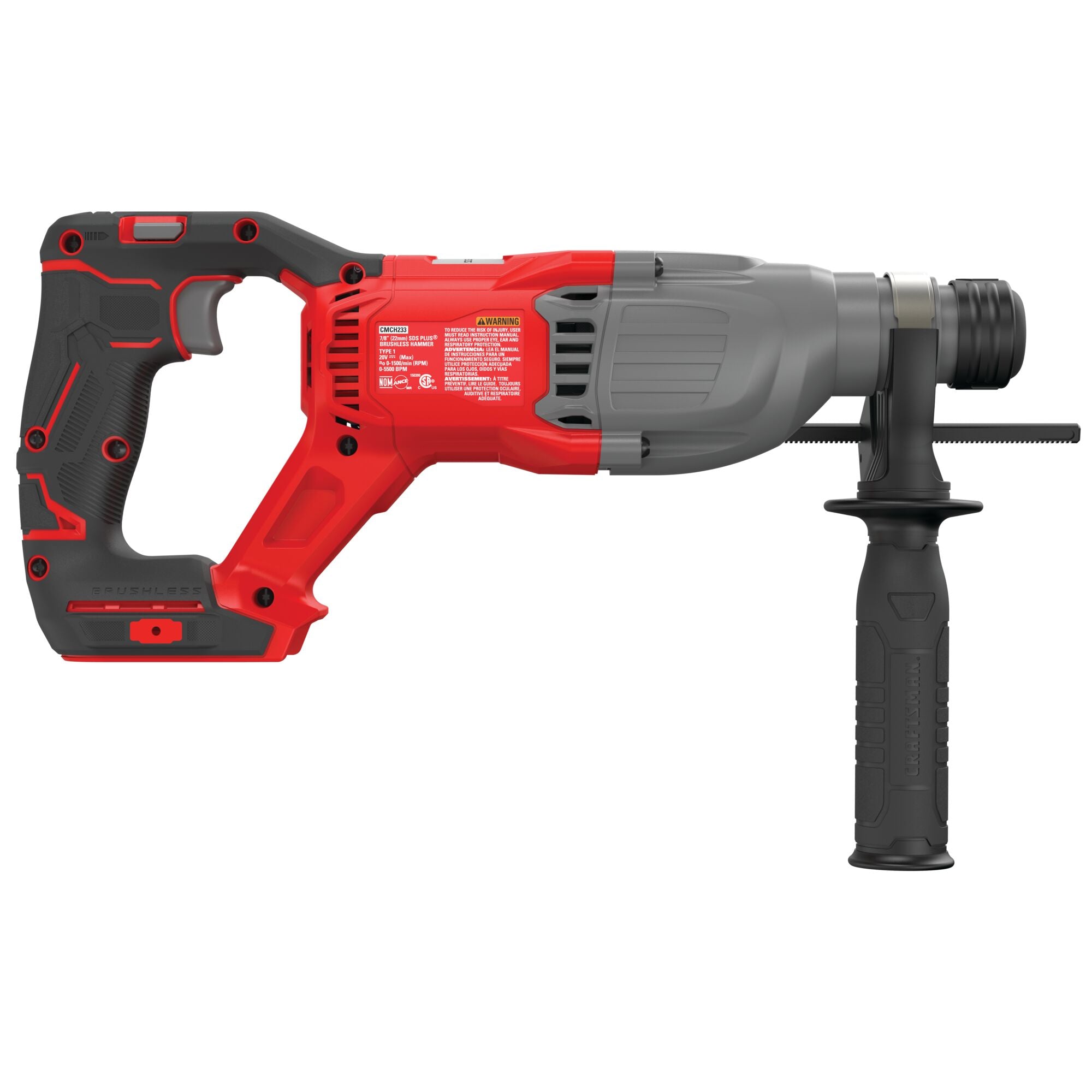 V20 Hammer Drill Cordless SDS Rotary Tool Only Tool Only CRAFTSMAN