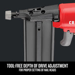 Graphic of CRAFTSMAN Nailer: Brad highlighting product features