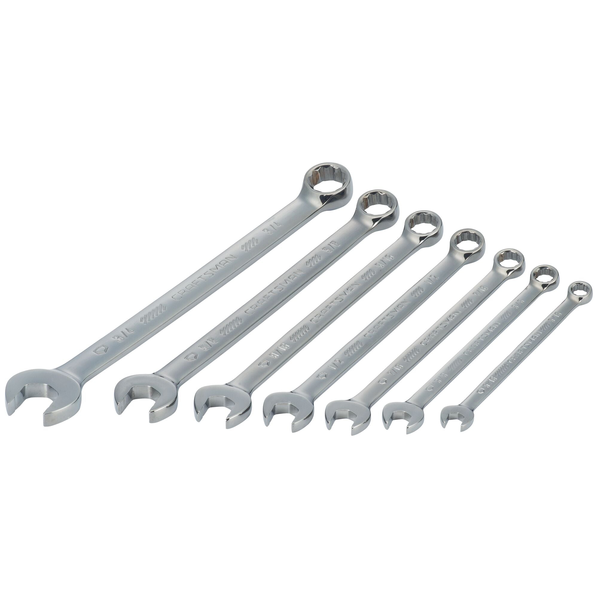 View of CRAFTSMAN Wrenches on white background