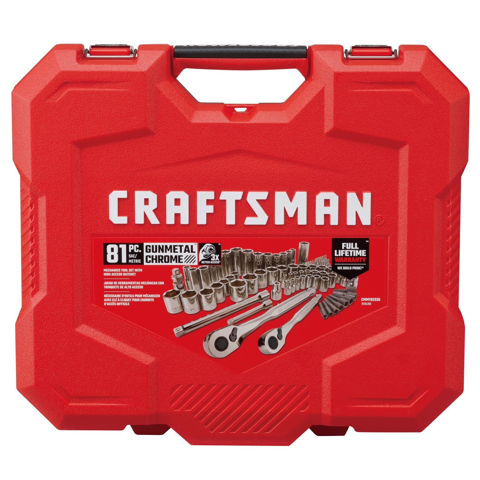 View of CRAFTSMAN Mechanics Tool Set highlighting product features