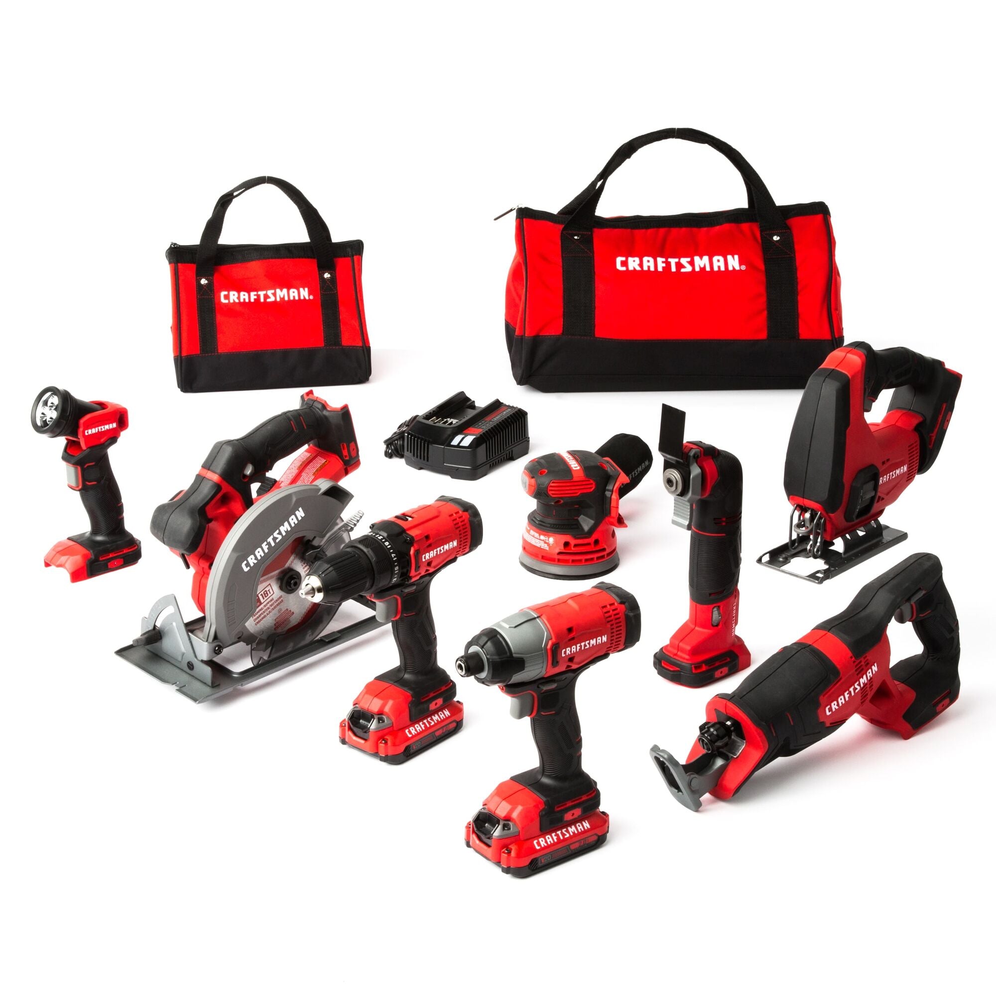 View of CRAFTSMAN Combo Kits: Power Tools and additional tools in the kit