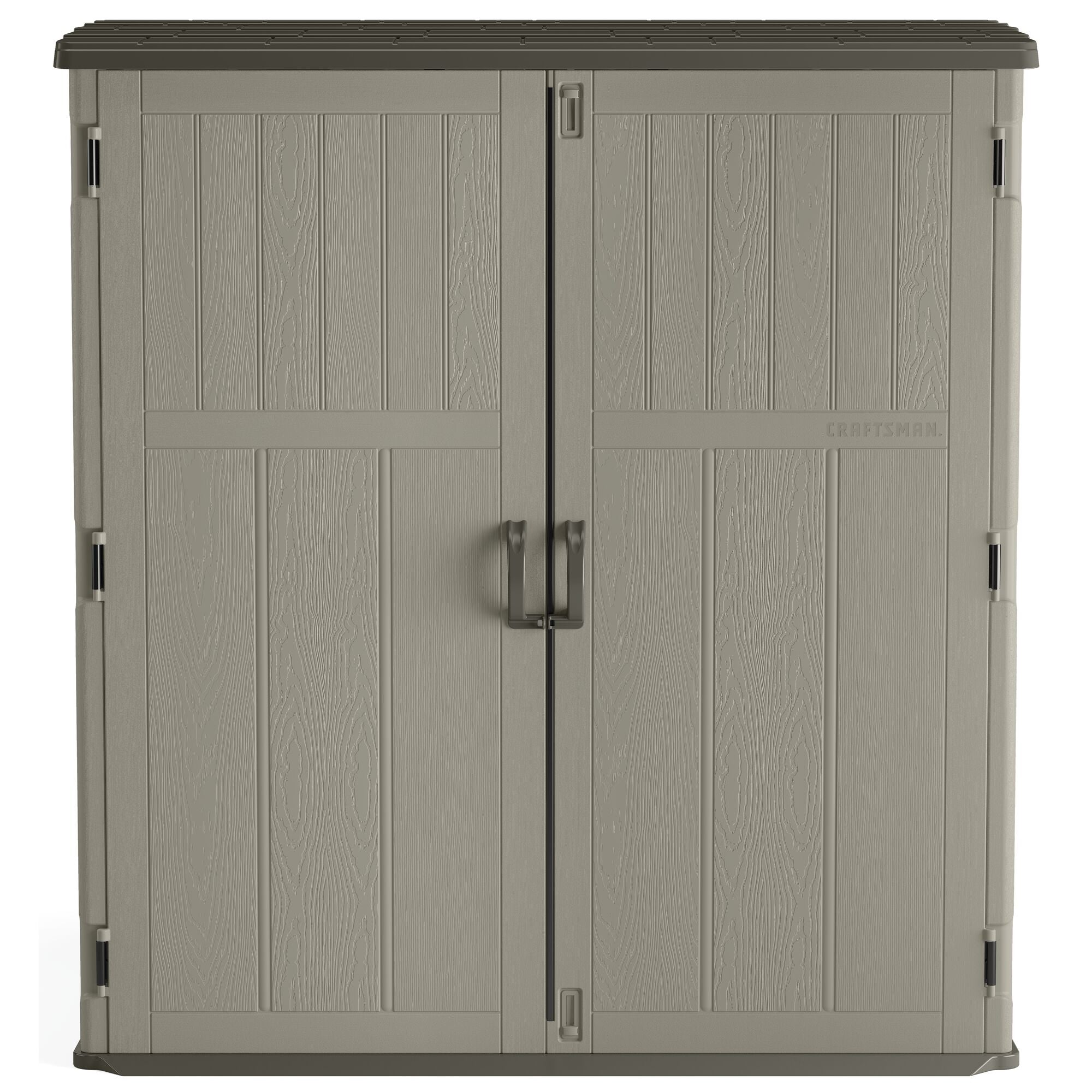Extra large vertical storage shed.