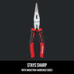 Graphic of CRAFTSMAN Pliers: Long Nose highlighting product features