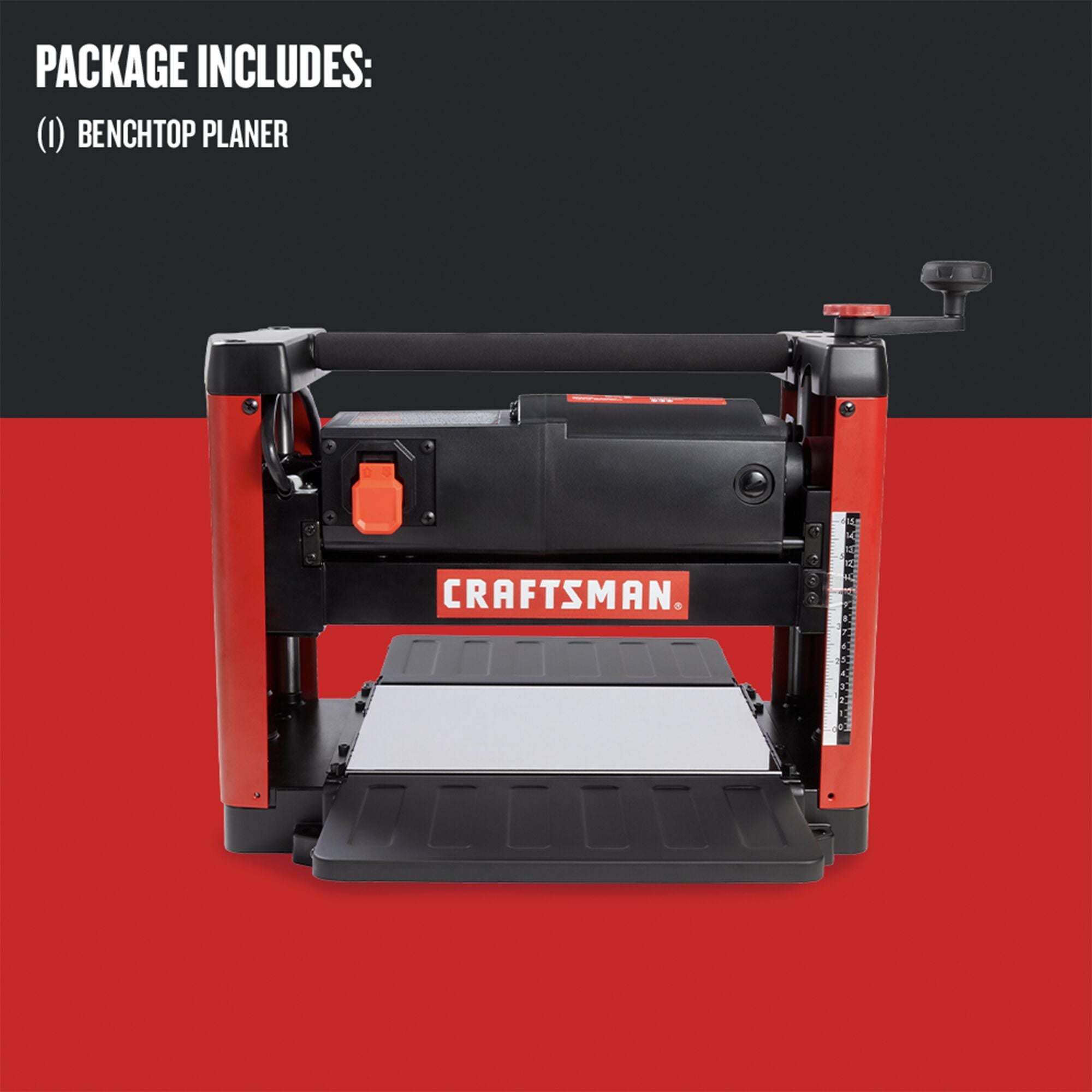 Graphic of CRAFTSMAN Bench & Stationary: Thickness Planers highlighting product features