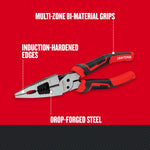 Graphic of CRAFTSMAN Pliers: Long Nose highlighting product features