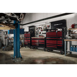 Automotive shop filled with family of CRAFTSMAN V-Series™ metal storage