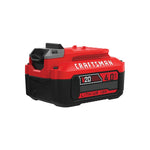 View of CRAFTSMAN Batteries & Chargers on white background