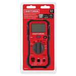 10 amp 600 volt digital cat 3 multimeter in plastic packaging.