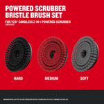 V20 Powered Scrubber Bristle Brush Set Walk-around Graphic