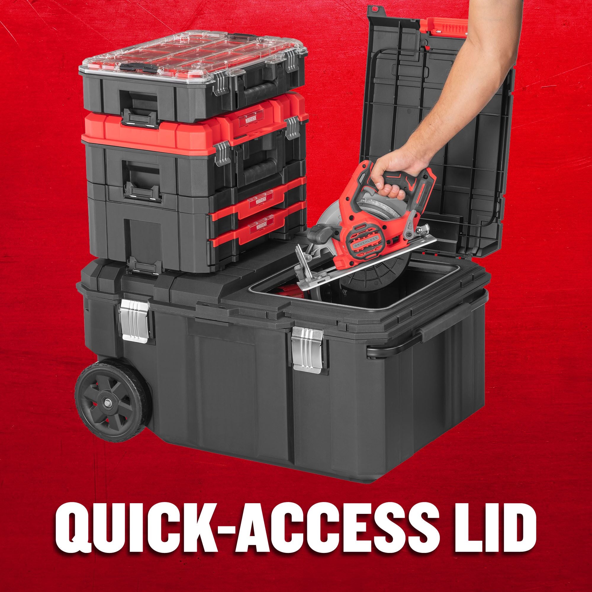CM VERSASTACK 30 Gallon Chest with quick access lid graphic