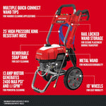 Graphic of CRAFTSMAN Pressure Washers highlighting product features