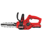 Right profile of cordless 10 inch chainsaw kit 2 amp hour.