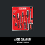 Graphic of CRAFTSMAN Screwdrivers: Bi-Material highlighting product features